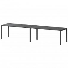 Бенч линейный на 2 рабочих места АМБЛ-004.60 Антрацит/Антрацит 3200x600x760 Арго-М