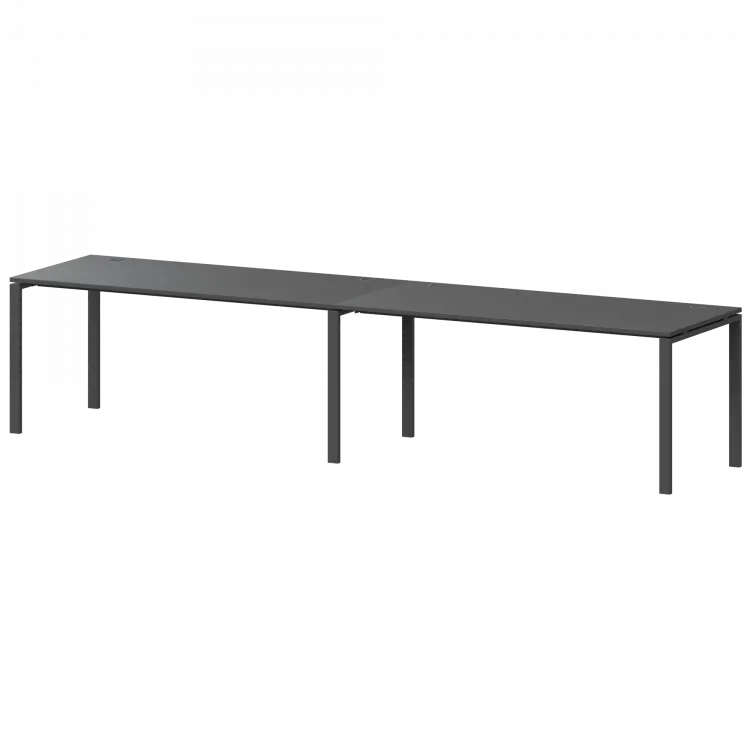 Бенч линейный на 2 рабочих места АМБЛ-004.60 Антрацит/Антрацит 3200x600x760 Арго-М