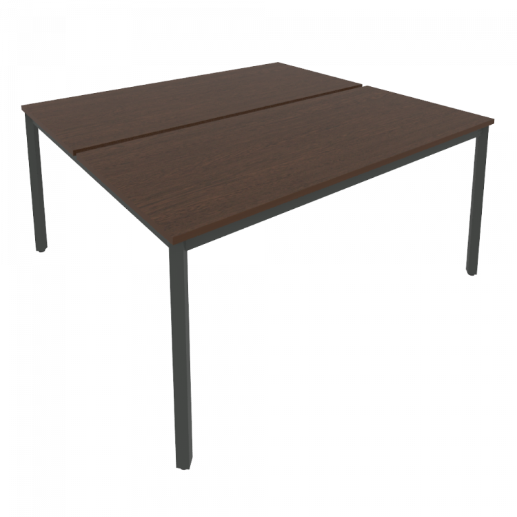 Slim Рабочая станция на металлокаркасе С.СП-6.3 Венге Цаво/Металл Антрацит 1580*1475*750