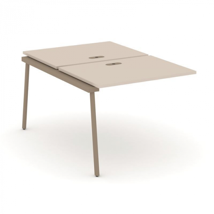 Estetica Двойной наборный элемент рабочей станциии ES.2.NRS-1-LP Капучино/Металл Латте 980*1500*750