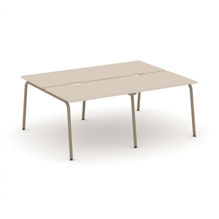 Estetica Рабочая станция 4 места ES.D.RS-4.1-VK Капучино/Металл Латте 1960*1500*750