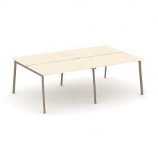 Estetica Рабочая станция 4 места ES.D.RS-4.2-VP Сатин/Металл Латте 2360*1500*750