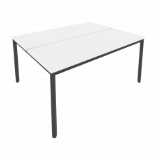 Slim Рабочая станция на металлокаркасе С.СП-6.2 Белый/Металл Антрацит 1580*1235*750