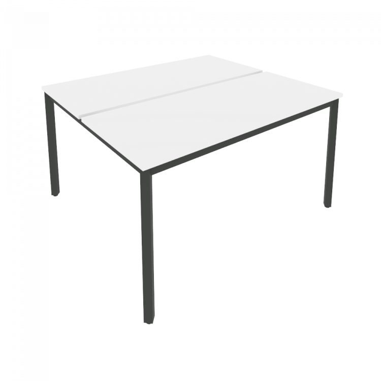 Slim Рабочая станция на металлокаркасе С.СП-5.2 Белый/Металл Антрацит 1380*1235*750