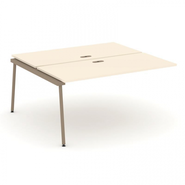 Estetica Двойной наборный элемент рабочей станциии ES.2.NRS-4-LK Сатин/Металл Латте 1580*1500*750