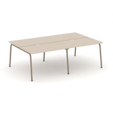 Estetica Рабочая станция 4 места ES.D.RS-4.2-VK Капучино/Металл Латте 2360*1500*750