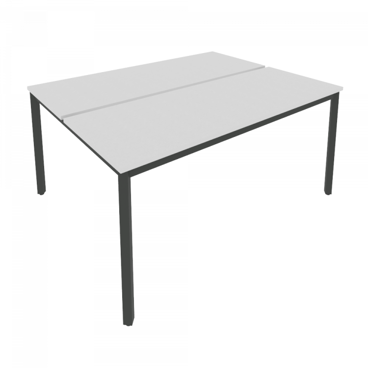 Slim Рабочая станция на металлокаркасе С.СП-6.2 Серый/Металл Антрацит 1580*1235*750