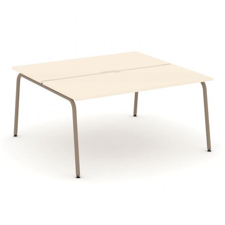 Estetica Рабочая станция 2 места ES.D.RS-2.4-VK Сатин/Металл Латте 1580*1500*750