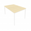 Slim Рабочая станция на металлокаркасе С.СП-3.3 Клен/Металл Белый 980*1475*750