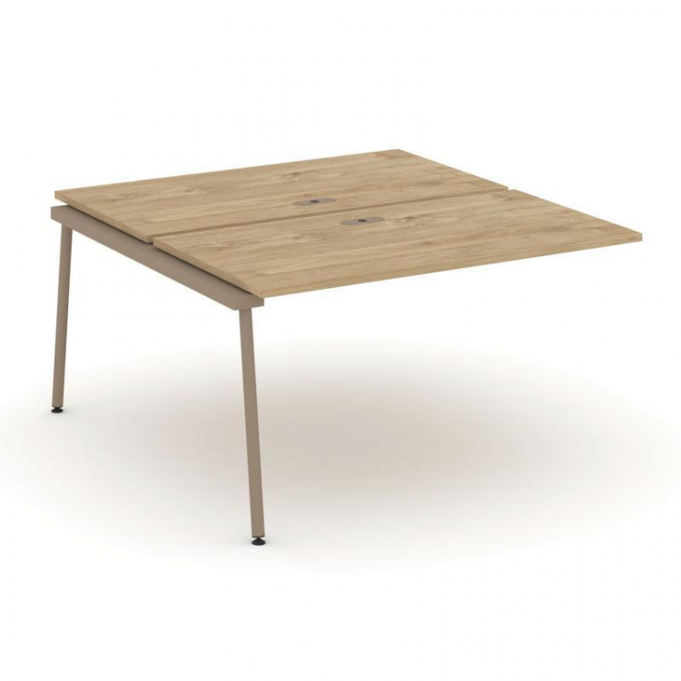 Estetica Двойной наборный элемент рабочей станциии ES.2.NRS-3-LK Тиквуд Светлый/Металл Латте 1380*15