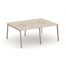 Estetica Рабочая станция 4 места ES.D.RS-4.1-LP Капучино/Металл Латте 1960*1500*750
