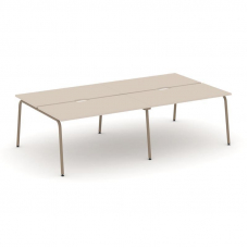 Estetica Рабочая станция 4 места ES.D.RS-4.3-VK Капучино/Металл Латте 2760*1500*750