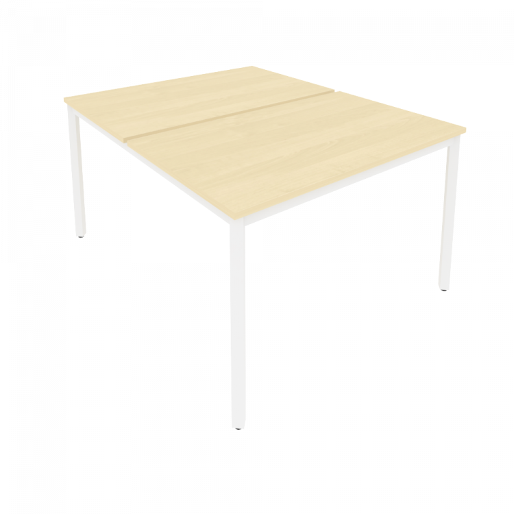 Slim Рабочая станция на металлокаркасе С.СП-4.3 Клен/Металл Белый 1180*1475*750