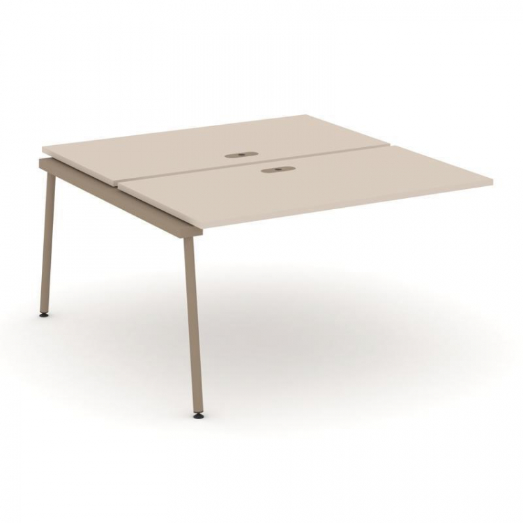 Estetica Двойной наборный элемент рабочей станциии ES.2.NRS-3-LK Капучино/Металл Латте 1380*1500*750