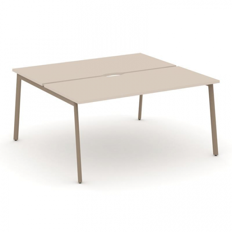 Estetica Рабочая станция 2 места ES.D.RS-2.4-VP Капучино/Металл Латте 1580*1500*750