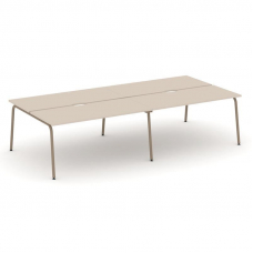 Estetica Рабочая станция 4 места ES.D.RS-4.4-VK Капучино/Металл Латте 3160*1500*750