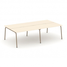 Estetica Рабочая станция 4 места ES.D.RS-4.3-VK Сатин/Металл Латте 2760*1500*750