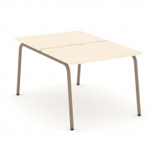 Estetica Рабочая станция 2 места ES.D.RS-2.1-VK Сатин/Металл Латте 980*1500*750