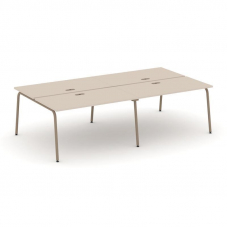 Estetica Рабочая станция 4 места ES.D.RS-4.3-LK Капучино/Металл Латте 2760*1500*750