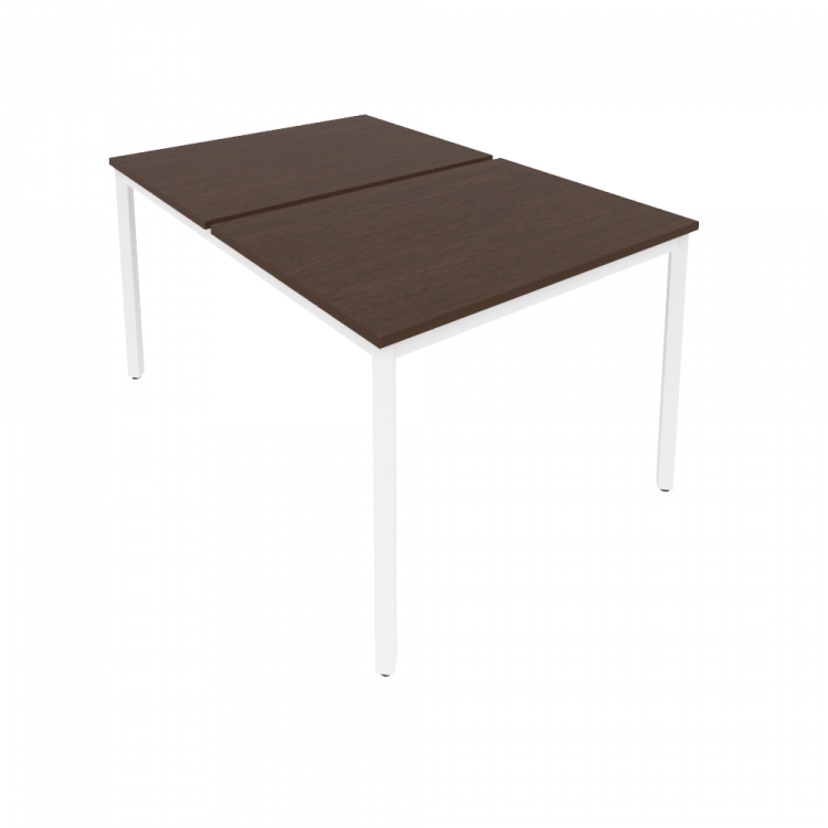 Slim Рабочая станция на металлокаркасе С.СП-3.3 Венге Цаво/Металл Белый 980*1475*750