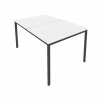 Slim Рабочая станция на металлокаркасе С.СП-3.3 Белый/Металл Антрацит 980*1475*750
