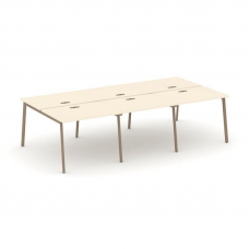 Estetica Рабочая станция 6 мест ES.D.RS-6.1-LP Сатин/Металл Латте 2940*1500*750