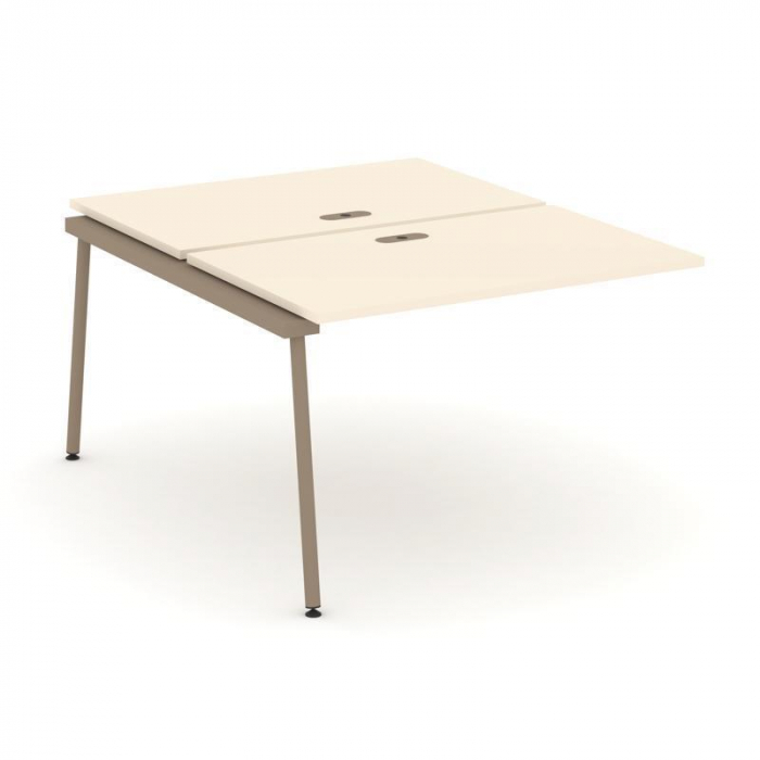 Estetica Двойной наборный элемент рабочей станциии ES.2.NRS-2-LK Сатин/Металл Латте 1180*1500*750