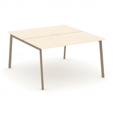 Estetica Рабочая станция 2 места ES.D.RS-2.3-VP Сатин/Металл Латте 1380*1500*750