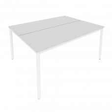 Slim Рабочая станция на металлокаркасе С.СП-6.2 Серый/Металл Белый 1580*1235*750