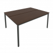 Slim Рабочая станция на металлокаркасе С.СП-6.2 Венге Цаво/Металл Антрацит 1580*1235*750