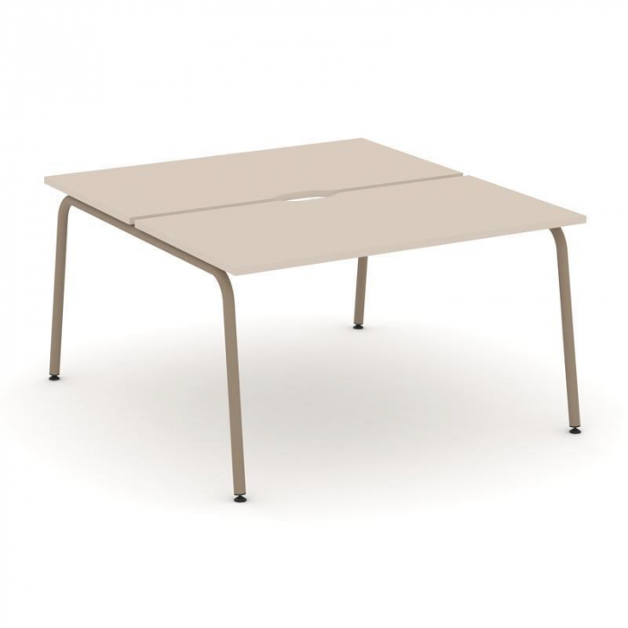 Estetica Рабочая станция 2 места ES.D.RS-2.3-VK Капучино/Металл Латте 1380*1500*750