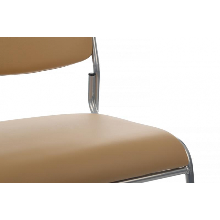 Кресло Nix RCH OMKL-02 Бежевый/Металл окрашенный Хром