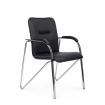 Стул Самба с пластиковыми подлокотниками SMB-03H Хром гальв. Черный