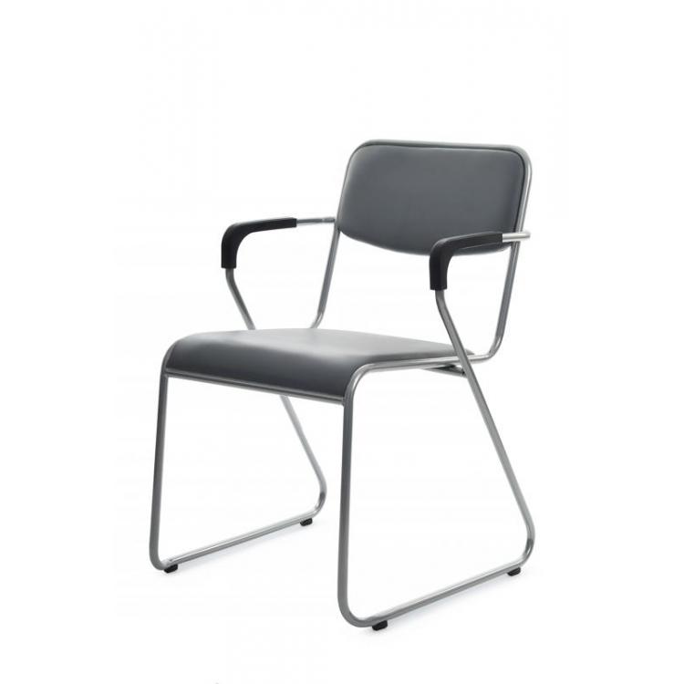 Кресло Nix Plus RCH OMKL-03 Серый/Металл окрашенный Хром