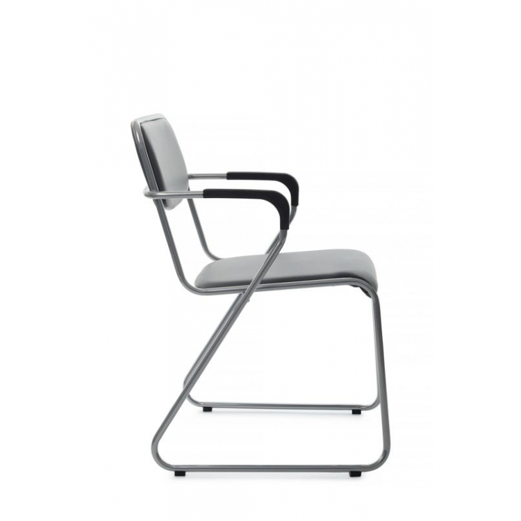 Кресло Nix Plus RCH OMKL-03 Серый/Металл окрашенный Хром