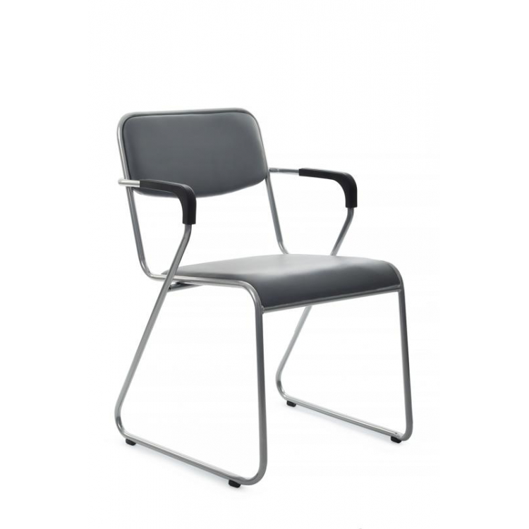 Кресло Nix Plus RCH OMKL-03 Серый/Металл окрашенный Хром