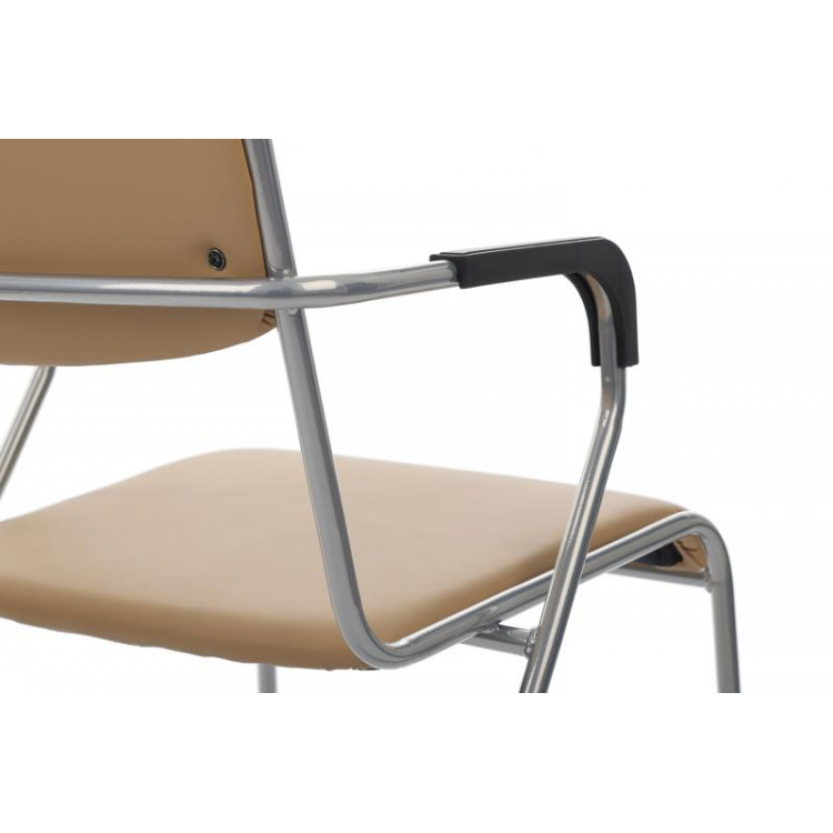 Кресло Nix Plus RCH OMKL-04 Бежевый/Металл окрашенный Хром