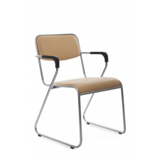 Кресло Nix Plus RCH OMKL-04 Бежевый/Металл окрашенный Хром