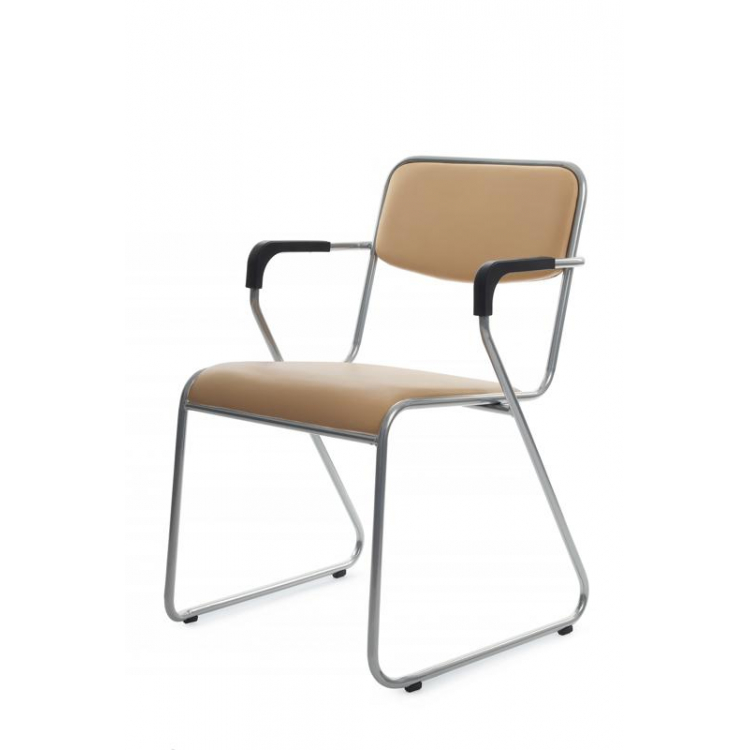 Кресло Nix Plus RCH OMKL-04 Бежевый/Металл окрашенный Хром