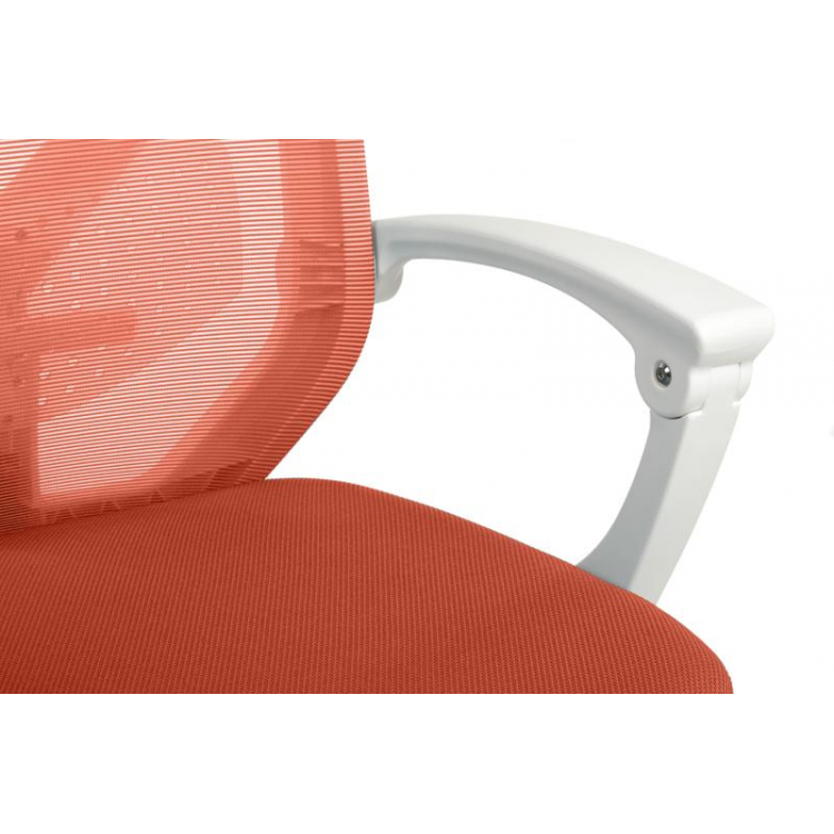 Кресло Oliver RCH W-203AC Белый пластик/Оранжевый
