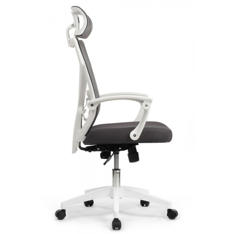 Кресло Oliver RCH W-203AC Белый пластик/Серый