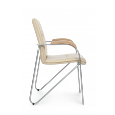Стул Самба с деревянными подлокотниками SMB-02 Бежевый