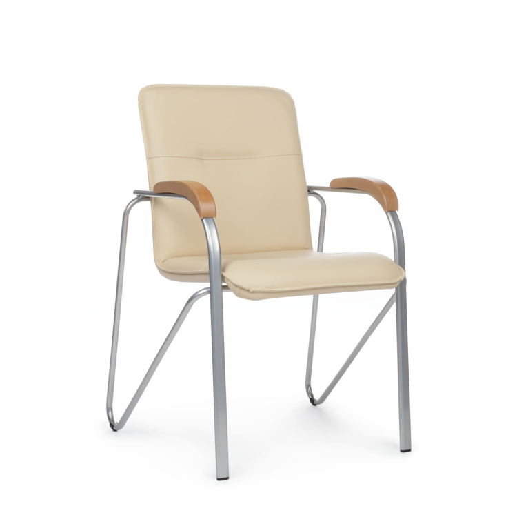 Стул Самба с деревянными подлокотниками SMB-02 Бежевый