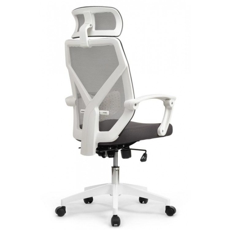 Кресло Oliver RCH W-203AC Белый пластик/Серый