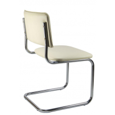Стул Сильвия 02S Бежевый/Металл Хром гальв.