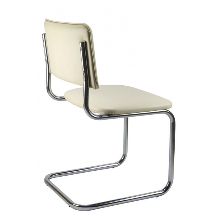 Стул Сильвия 02S Бежевый/Металл Хром гальв.