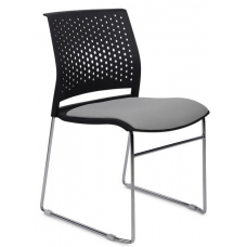 Кресло Color RCH D918B Черный пластик/Серая ткань