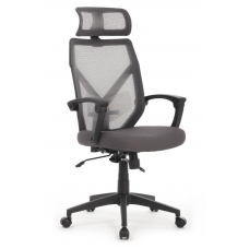 Кресло Oliver RCH W-203AC Черный пластик/Серый