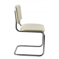 Стул Сильвия 02S Бежевый/Металл Хром гальв.