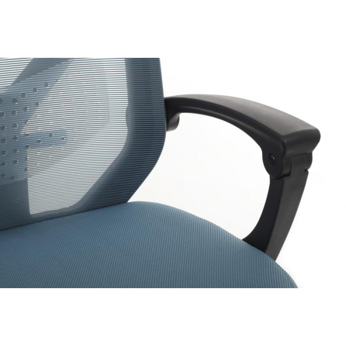 Кресло Oliver RCH W-203AC Черный пластик/Синий